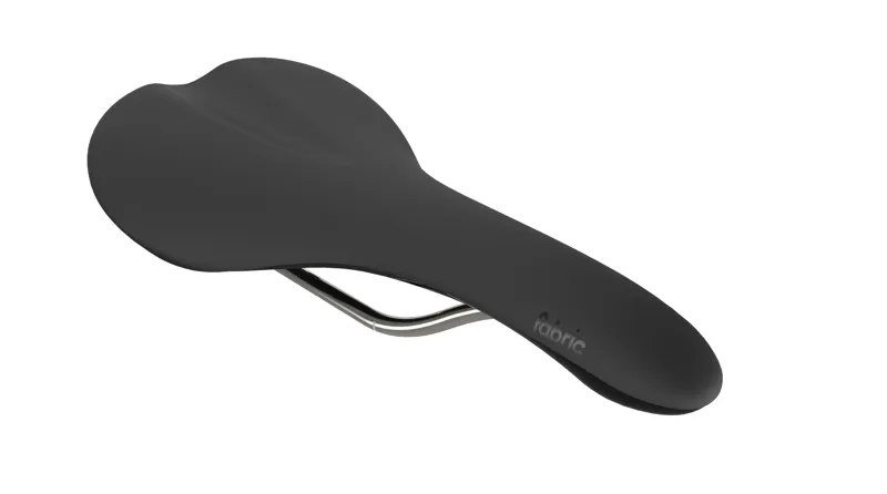 White Fabric Scoop Radius Race Titanium Bicycle Saddle