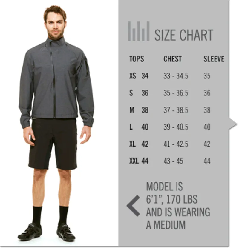 Giro Mens Jacket Size Guide