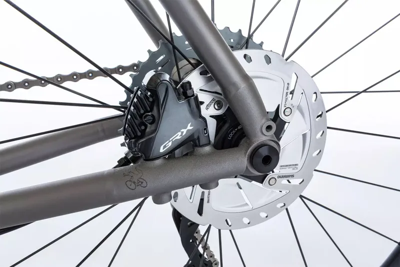 Moots Routt RSL Disc Frame And Kit : Di2 : Brushed Titanium-3