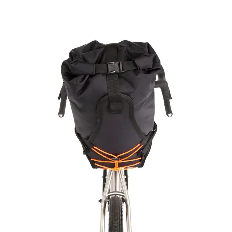 Restrap 14 Litre Saddle Bag : Black and Orange-2