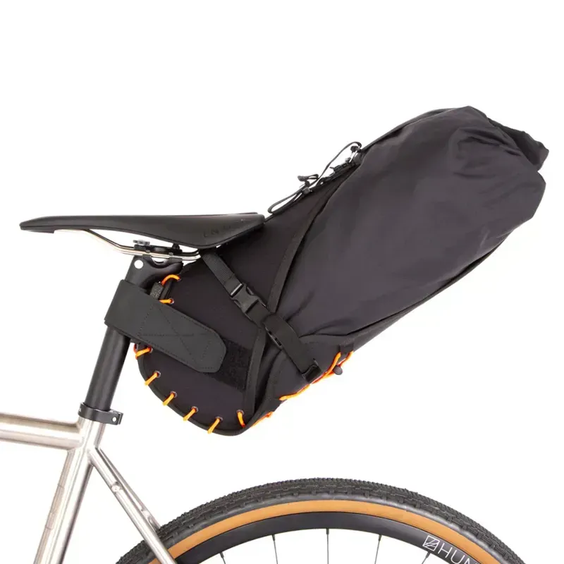 Restrap 14 Litre Saddle Bag : Black and Orange-3