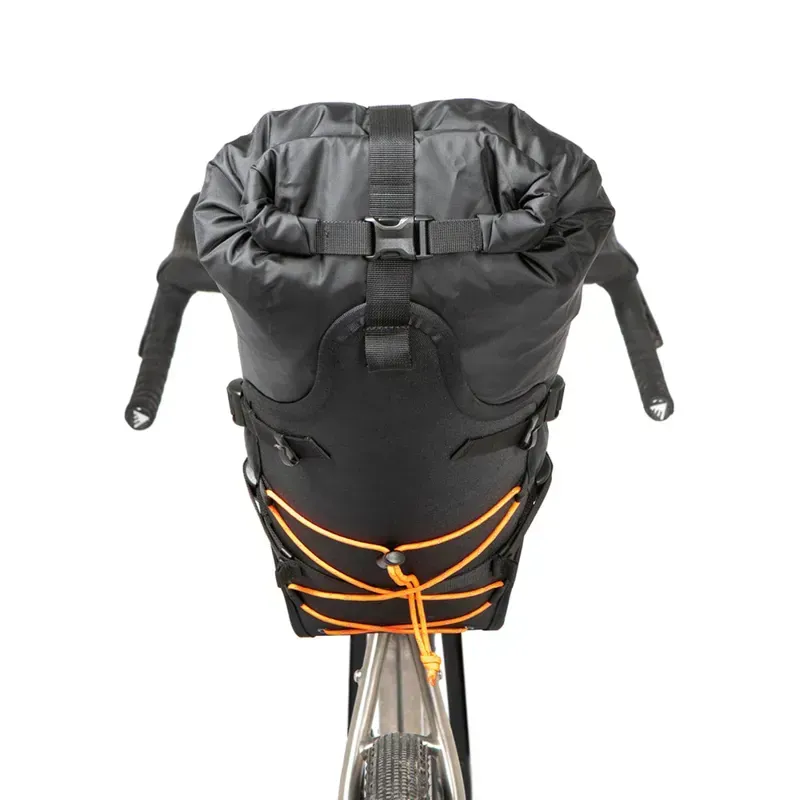 Restrap 18 Litre Saddle Bag : Black and Orange-3