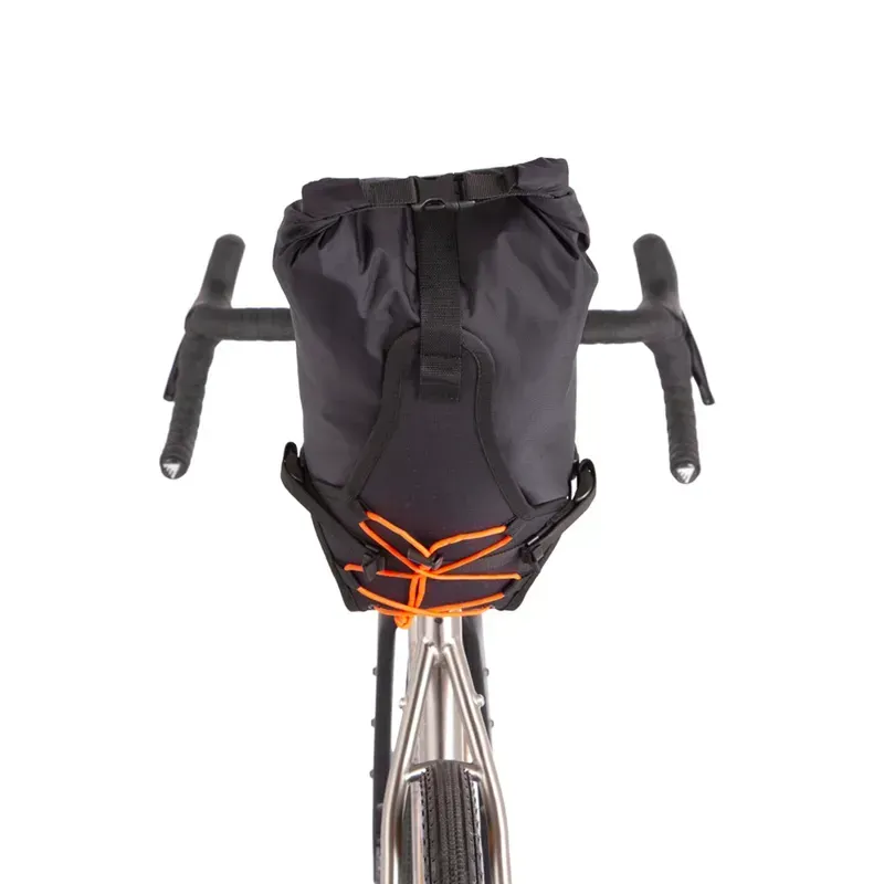 Restrap 8 Litre Saddle Bag : Black and Orange-1