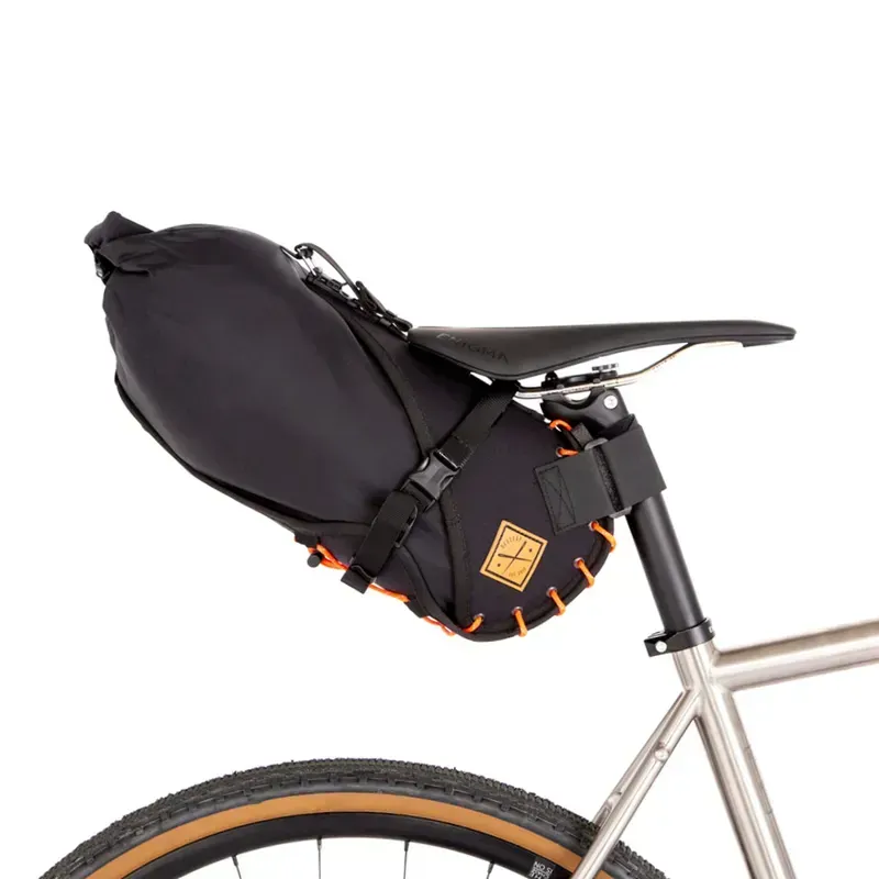 Restrap 8 Litre Saddle Bag : Black and Orange