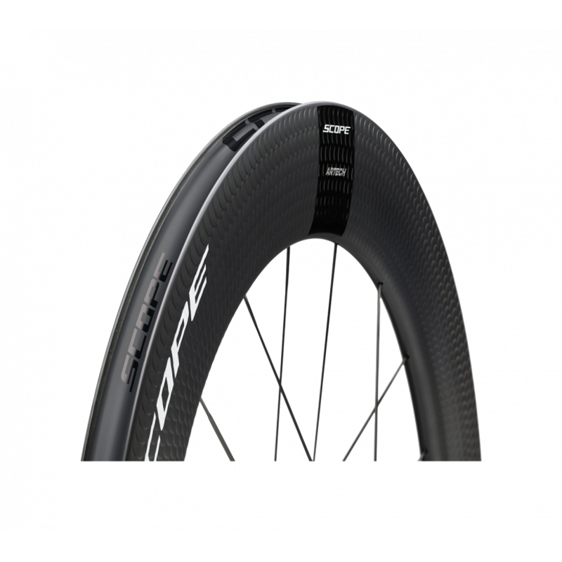 Scope ARTECH 8.T TT Front Wheel : 85mm : Disc Brake : White-1