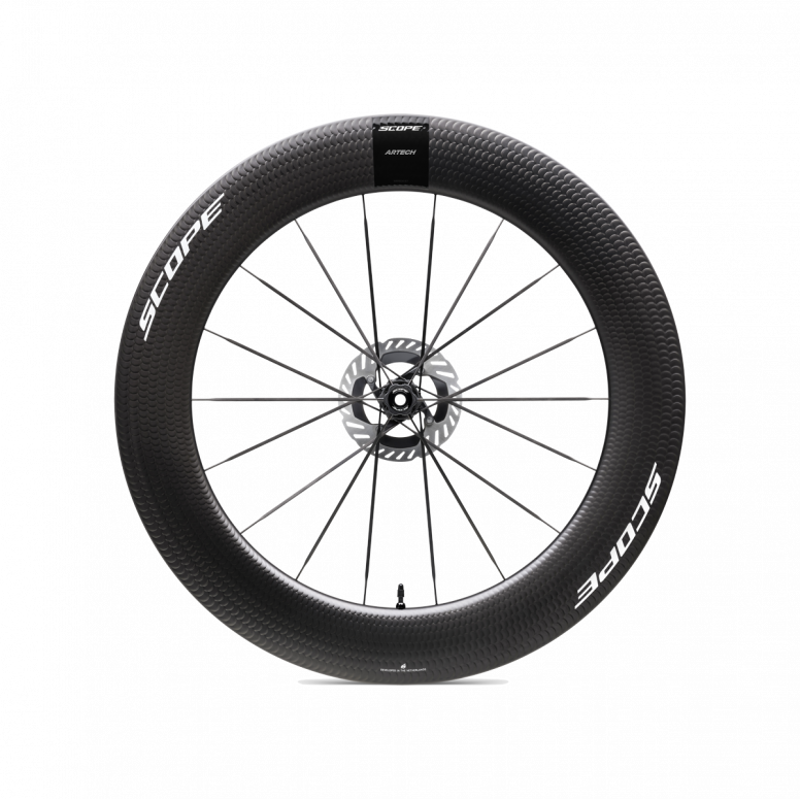 Scope ARTECH 8.T TT Front Wheel : 85mm : Disc Brake : White-2