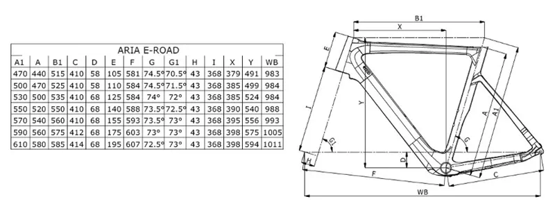 Bianchi Bike Size Chart