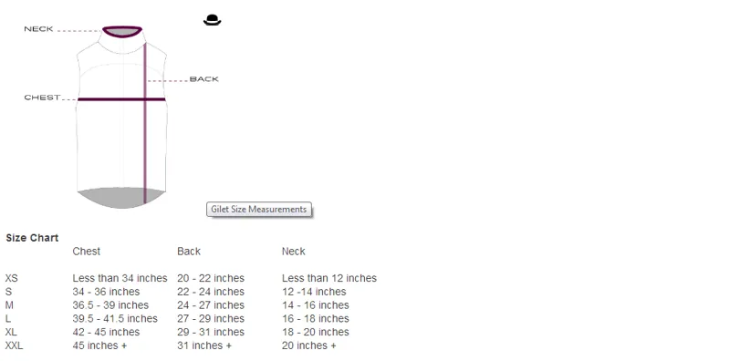 Chapeau Sizing Guide
