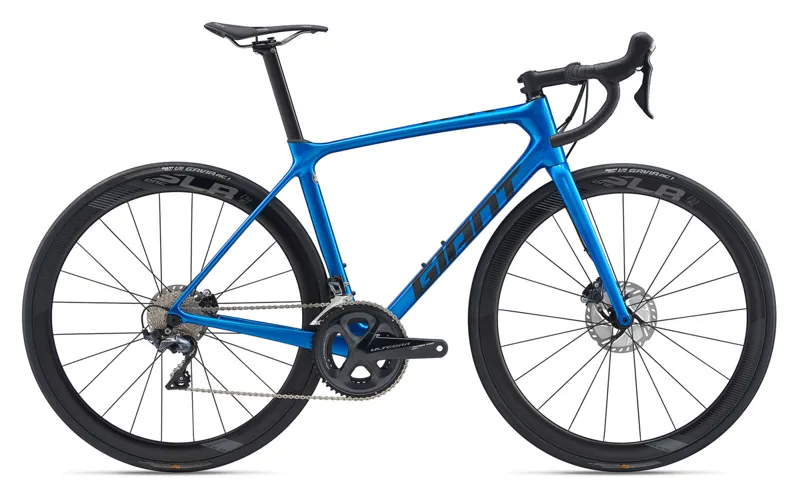 2020 Giant TCR Advanced PRO 2 DISC Mens Carbon Road Bike in Blue