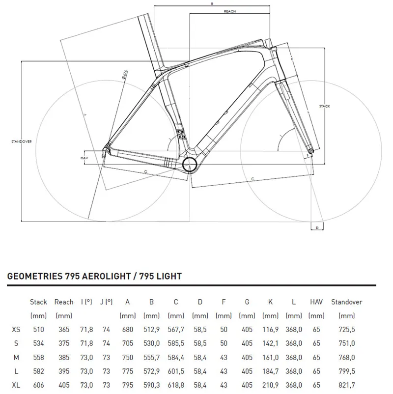 Look Bike Size Chart