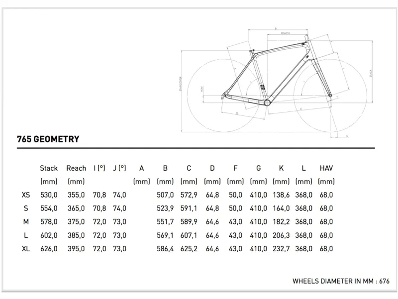 2016 look 765 ultegra mix lime 700 colnago crs size chart