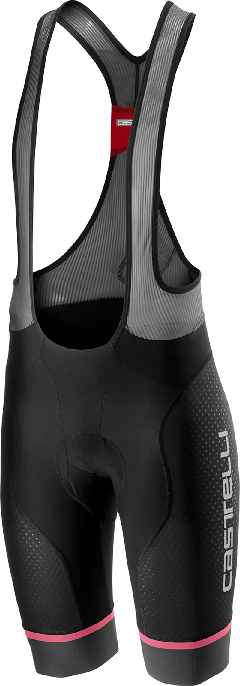 2019 Castelli Mens Free Aero Race 4 Bibshorts : Kit : Black/Grey/Pink