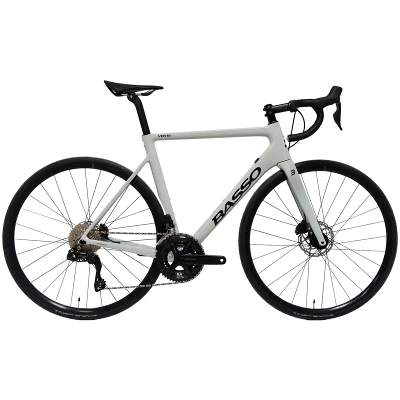 2024 Basso VENTA DISC Carbon Road Bike with 105 Di2 in Stone Grey