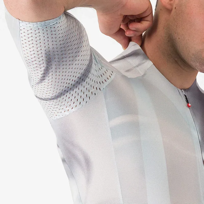 Castelli Aero Race 8S Jersey in Silver Grey / Smoke-2