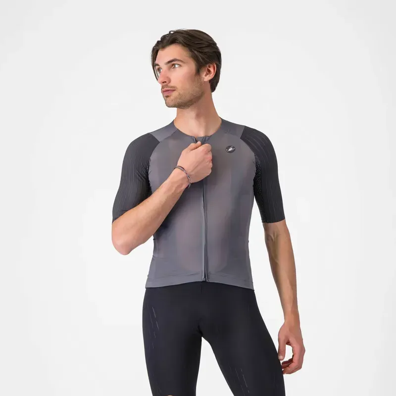 Castelli Aero Race 8S Jersey in Smoky Grey