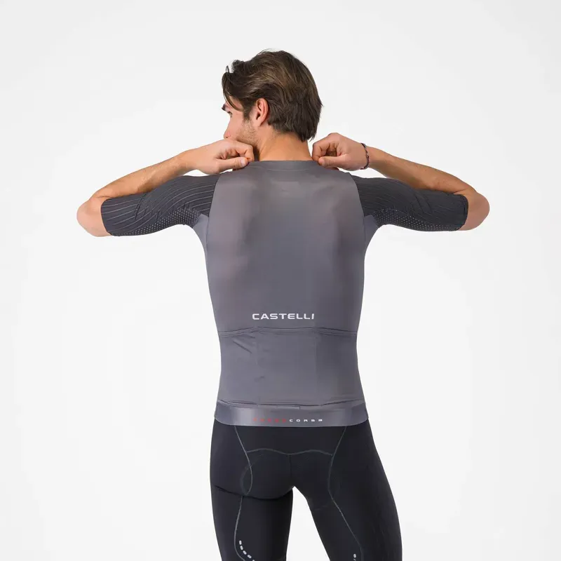 Castelli Aero Race 8S Jersey in Smoky Grey-1