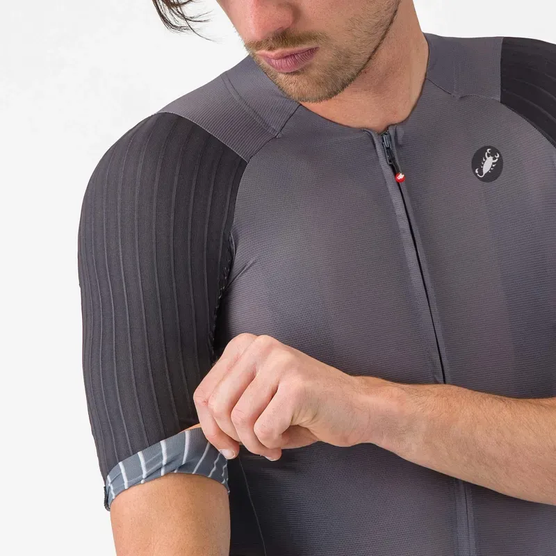 Castelli Aero Race 8S Jersey in Smoky Grey-3