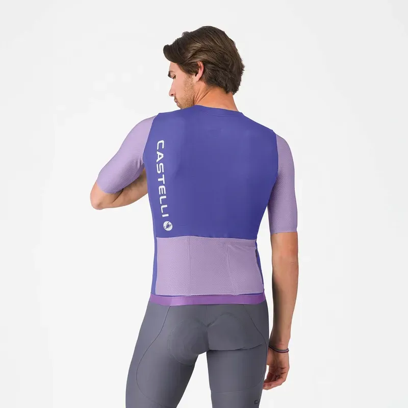 Castelli Corretto Jersey in Ultraviolet / Purple Mist / White-1