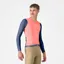 Castelli Corretto Long Sleeve Jersey in Brilliant Pink / Belgian Blue