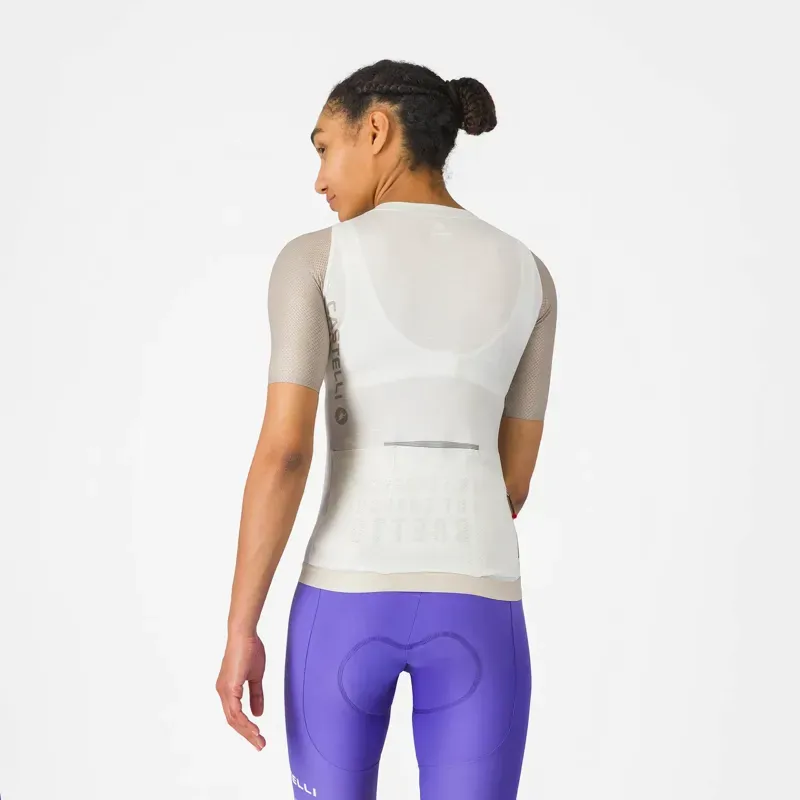 Castelli Corretto Women's Jersey in Ivory / Clay / Black-1