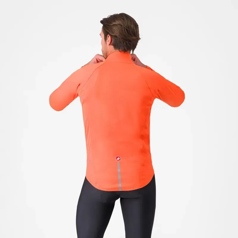 Castelli Emergency 3 Mens Rain Jacket in Brilliant Orange-1