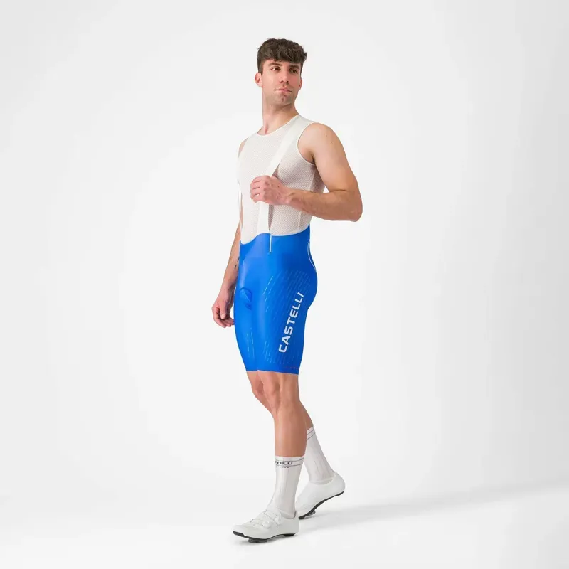 Castelli Free Aero Race S Kit Bib Shorts in Azzurro Italia