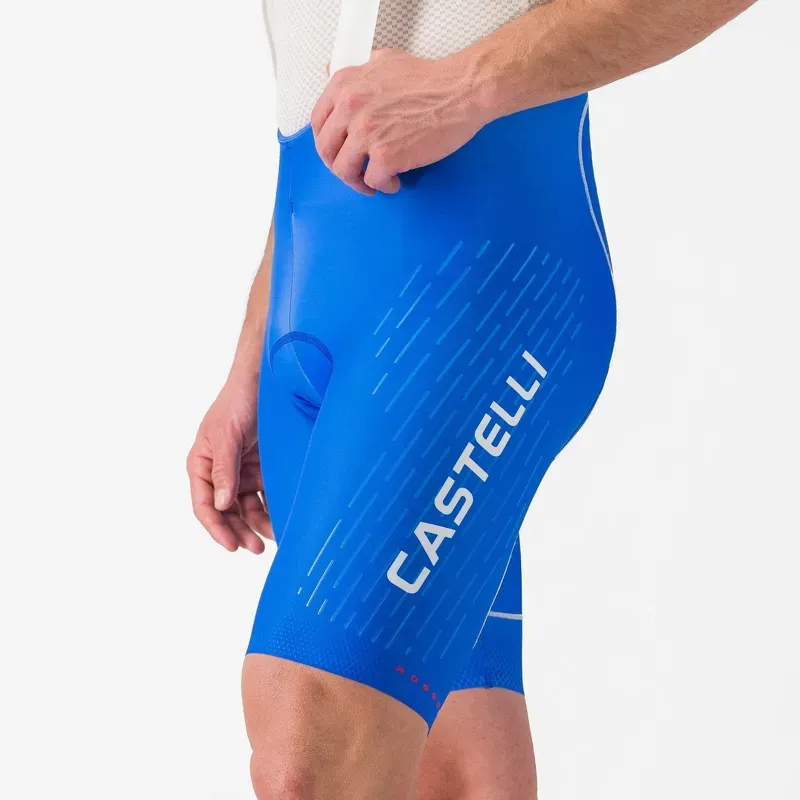 Castelli Free Aero Race S Kit Bib Shorts in Azzurro Italia-5