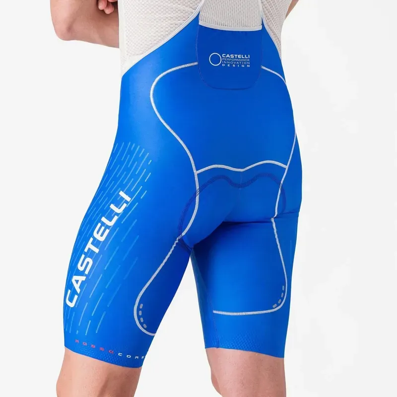 Castelli Free Aero Race S Kit Bib Shorts in Azzurro Italia-7