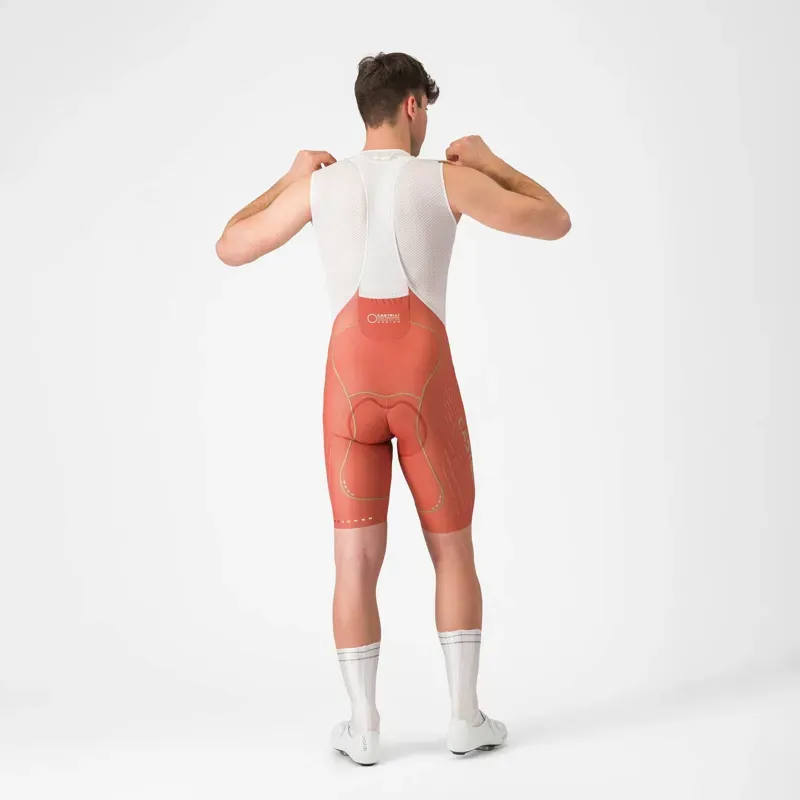 Castelli Free Aero Race S Kit Bib Shorts in Paprika Elmwood-1