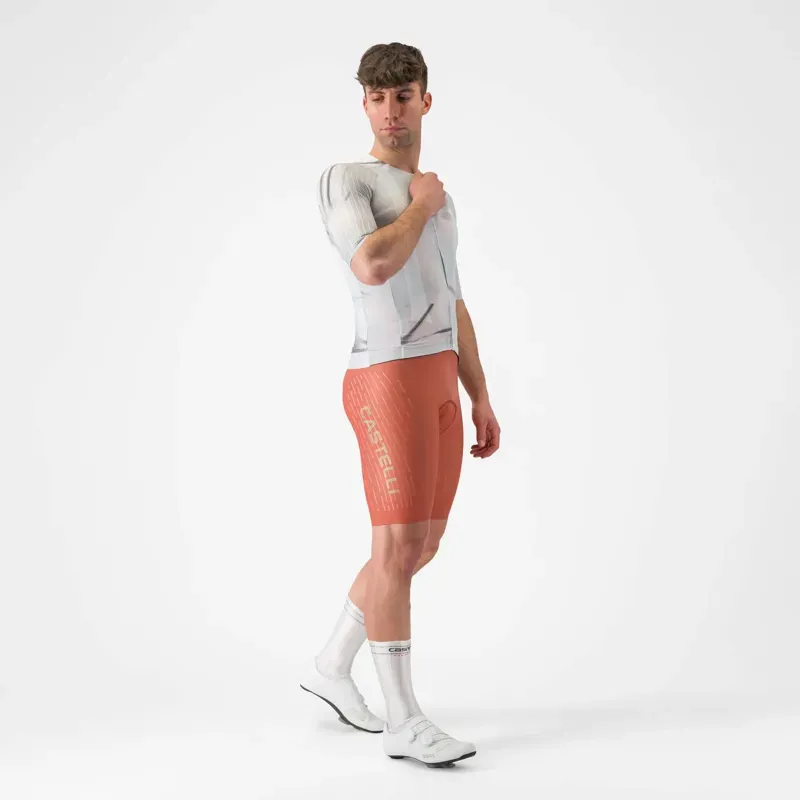 Castelli Free Aero Race S Kit Bib Shorts in Paprika Elmwood-2