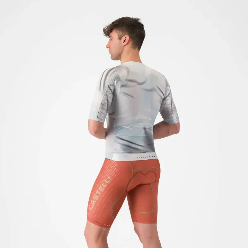 Castelli Free Aero Race S Kit Bib Shorts in Paprika Elmwood-4