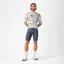 Castelli Stratus Logo Jersey in White / Smoky Grey