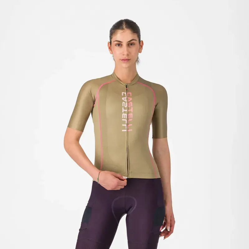 Castelli Unlimited 2 Women's Jersey : Elmwood / Rosa Giro / Light Pink