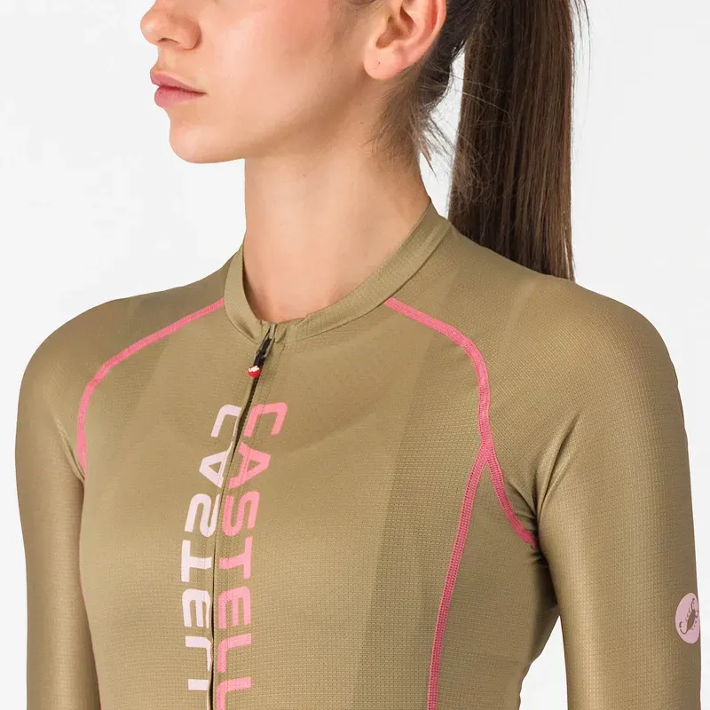 Castelli Unlimited 2 Women's Jersey : Elmwood / Rosa Giro / Light Pink-1