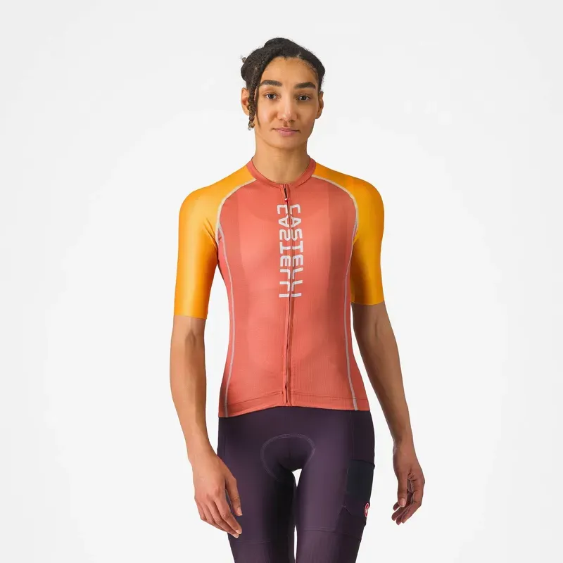 Castelli Unlimited 2 Women's Jersey in Paprika / Vivid Orange