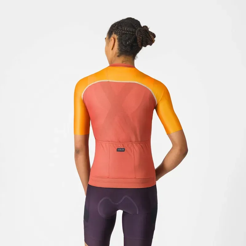 Castelli Unlimited 2 Women's Jersey in Paprika / Vivid Orange-1