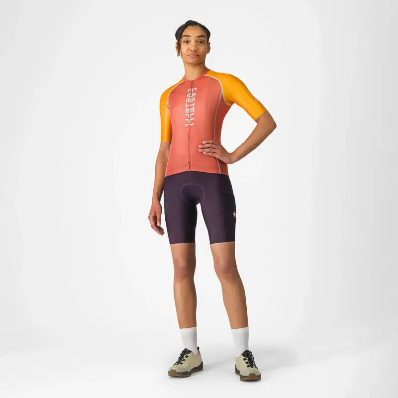 Castelli Unlimited 2 Women's Jersey in Paprika / Vivid Orange-2