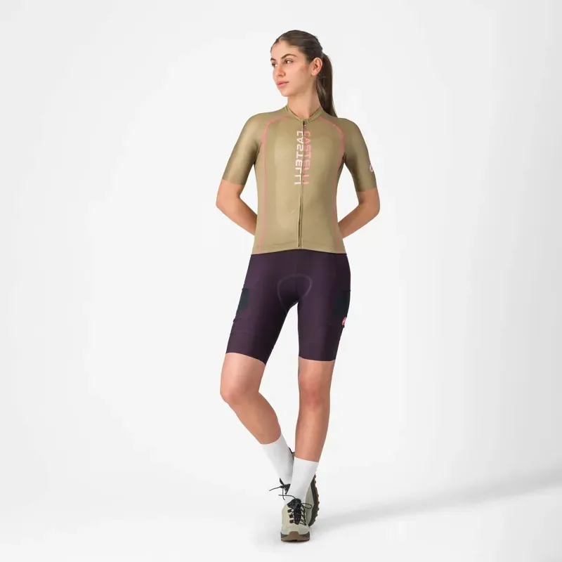 Castelli Unlimited Cargo Women's Bib Shorts in Dark Night Shade