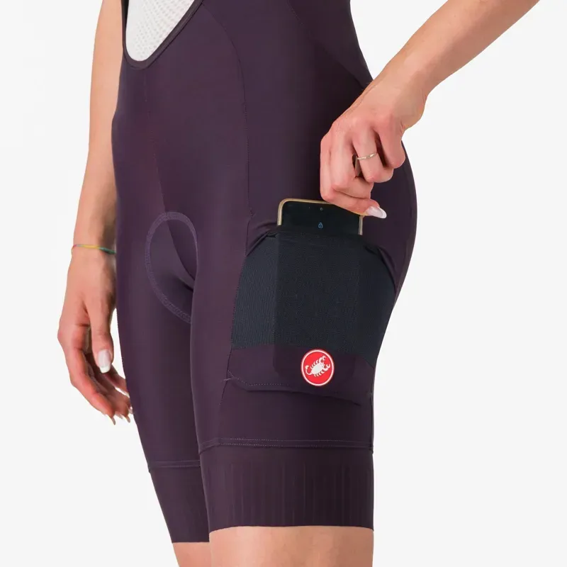 Castelli Unlimited Cargo Women's Bib Shorts in Dark Night Shade-1