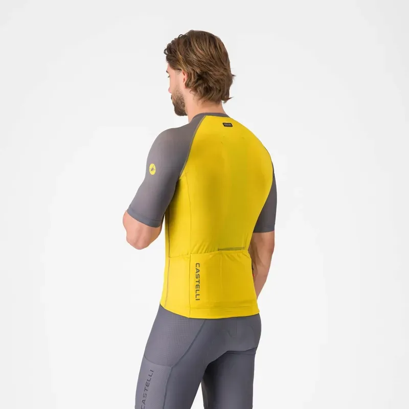 Castelli Unlimited Endurance 3 Jersey in Mango Mojito / Smoky Grey-2