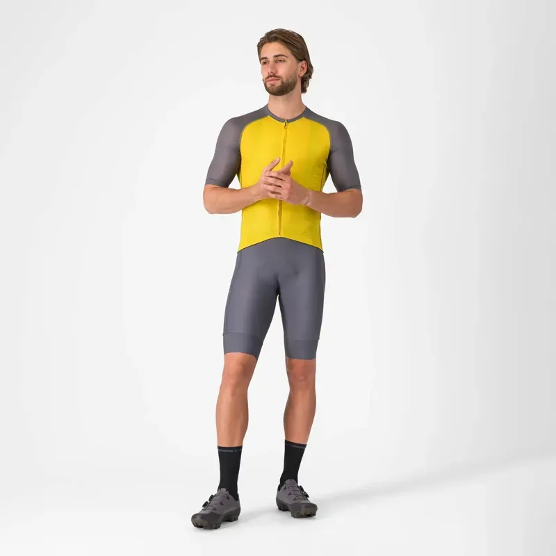 Castelli Unlimited Endurance 3 Jersey in Mango Mojito / Smoky Grey-4
