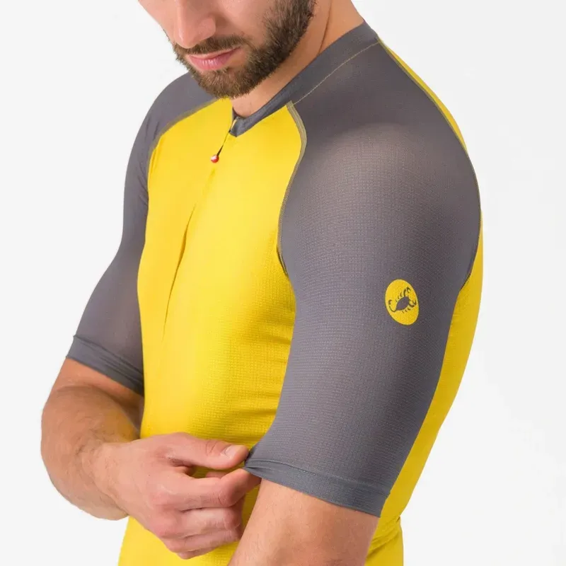 Castelli Unlimited Endurance 3 Jersey in Mango Mojito / Smoky Grey-1