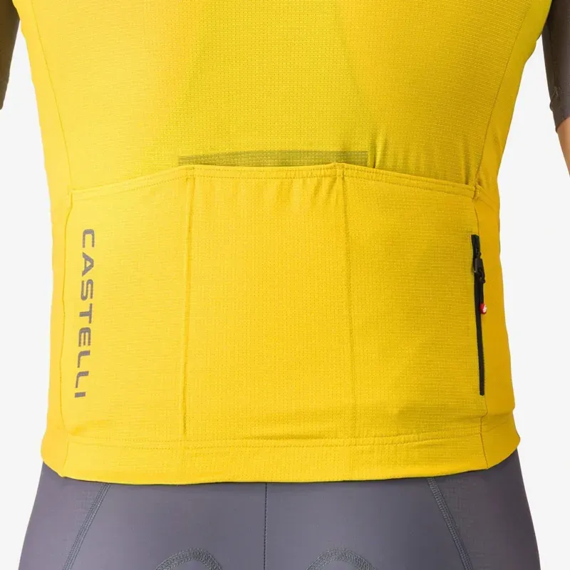 Castelli Unlimited Endurance 3 Jersey in Mango Mojito / Smoky Grey-3