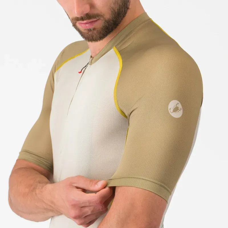 Castelli Unlimited Endurance 3 Jersey in Silver Moon / Elmwood / Mango-3
