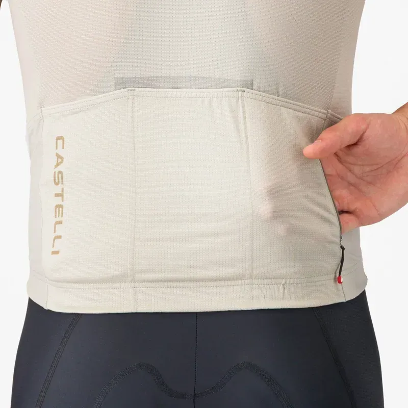 Castelli Unlimited Endurance 3 Jersey in Silver Moon / Elmwood / Mango-4