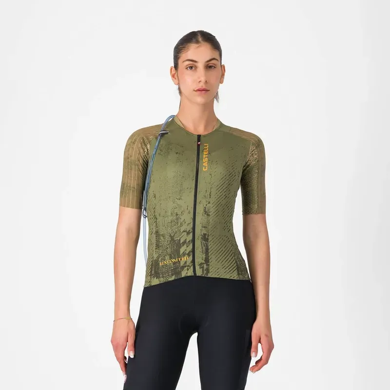 Castelli Unlimited Pro 2 Women's Jersey in Forest Green / Elmwood