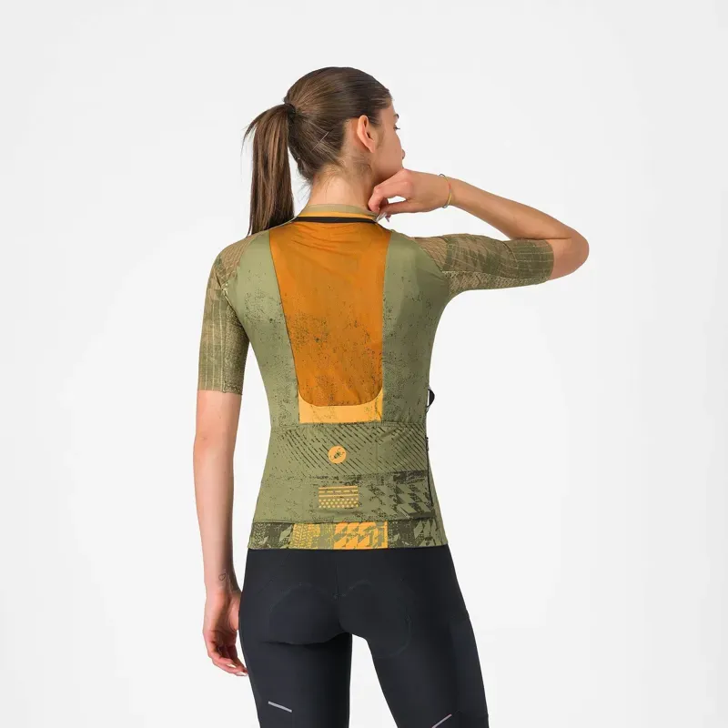 Castelli Unlimited Pro 2 Women's Jersey in Forest Green / Elmwood-1