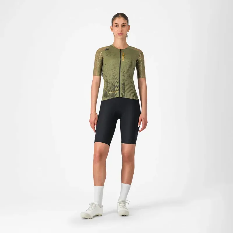 Castelli Unlimited Pro 2 Women's Jersey in Forest Green / Elmwood-5