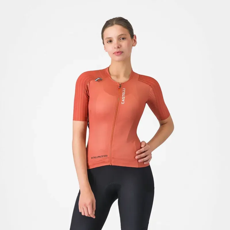 Castelli Unlimited Pro 2 Women's Jersey in Paprika
