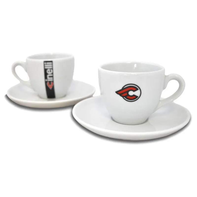 Cinelli Espresso Mugs : White : Pair